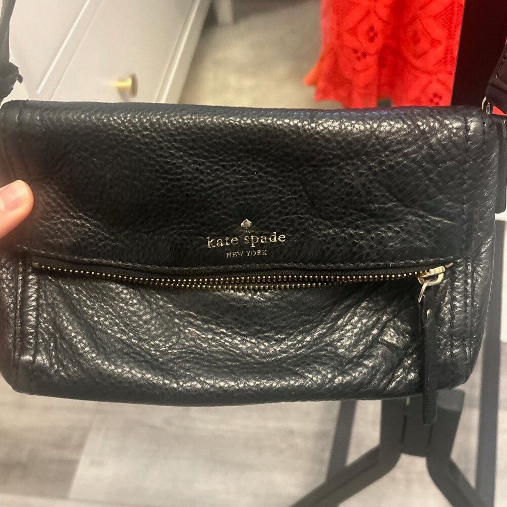 Kate Spade Black Leather Crossbody